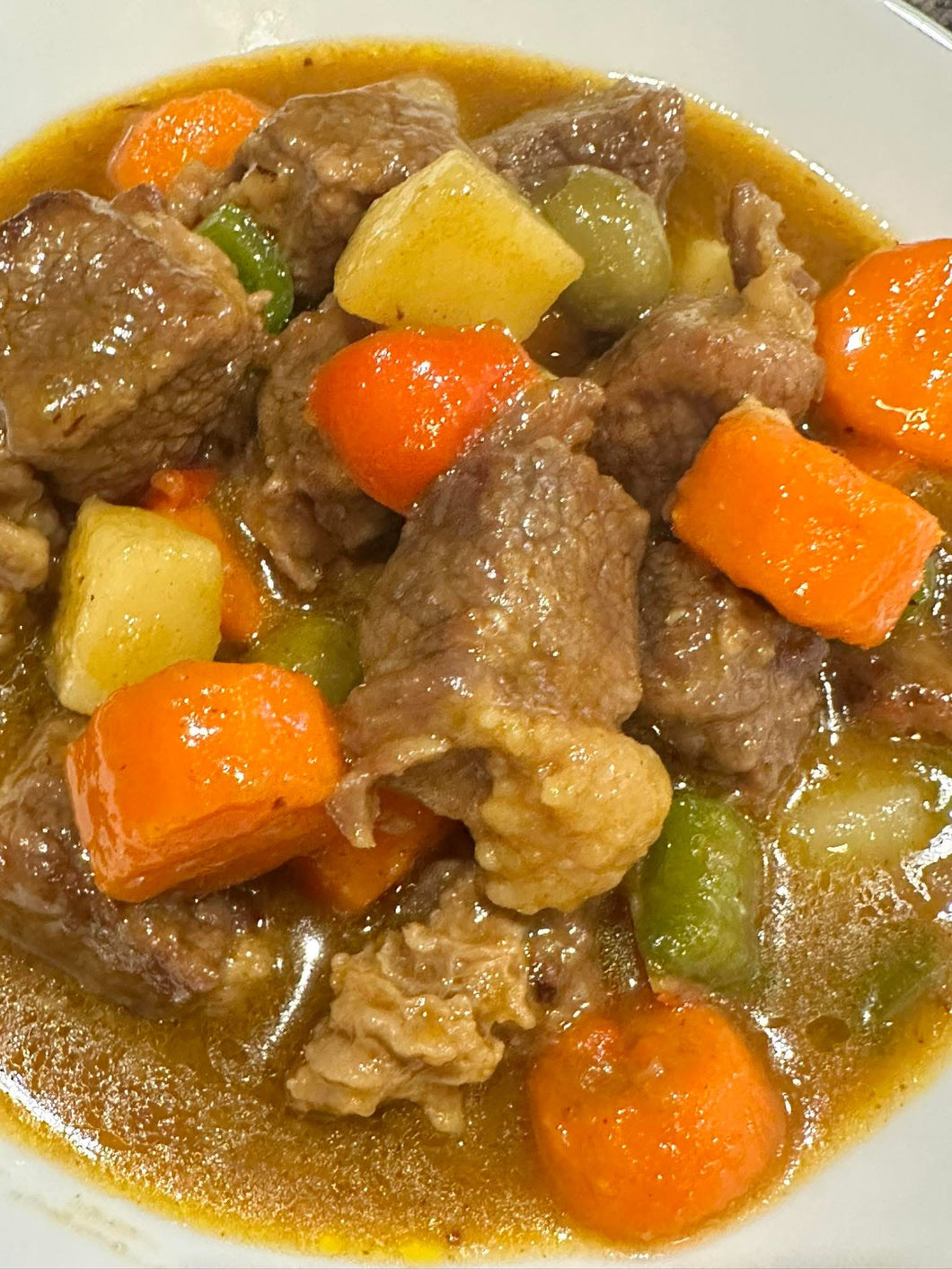Beef Caldereta tubs